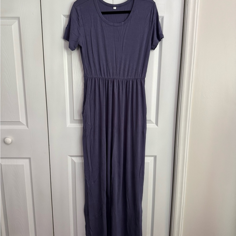 Elegant Purple Maxi Dress